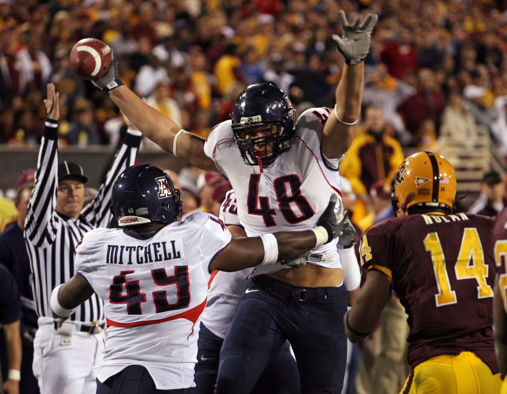 University of Arizona football player Rob Gronkowski